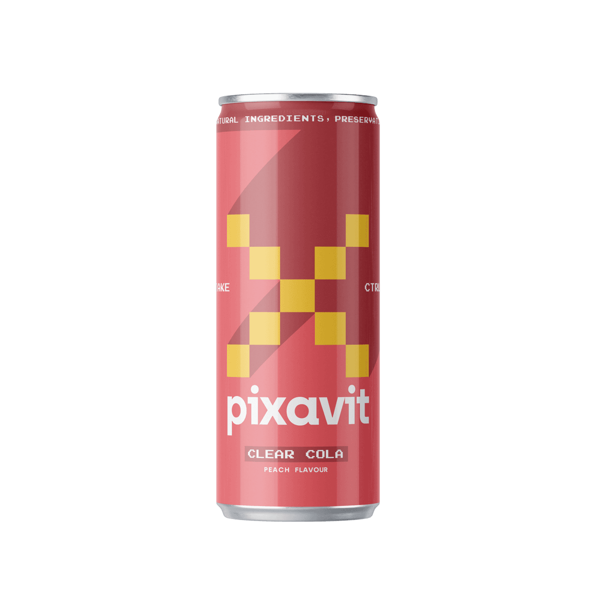Napój PIXAVIT Clear Cola Peach — puszka